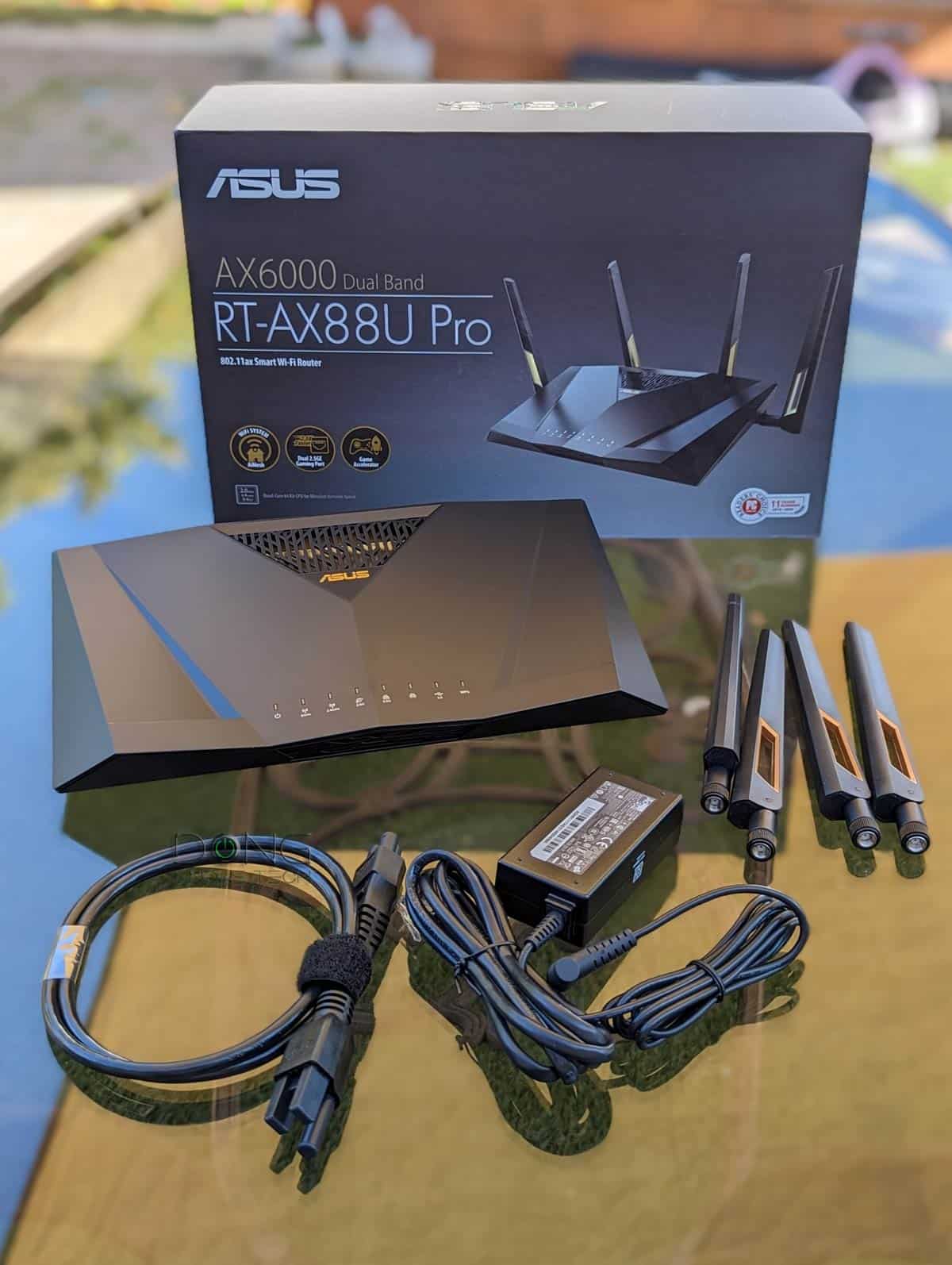Asus RT-AX88U Pro Wi-Fi 6 Router Review (vs. RT-AX88U): Saving the Best for Last 17 Asus RT-AX88U Pro Wi-Fi 6 Router Box Content