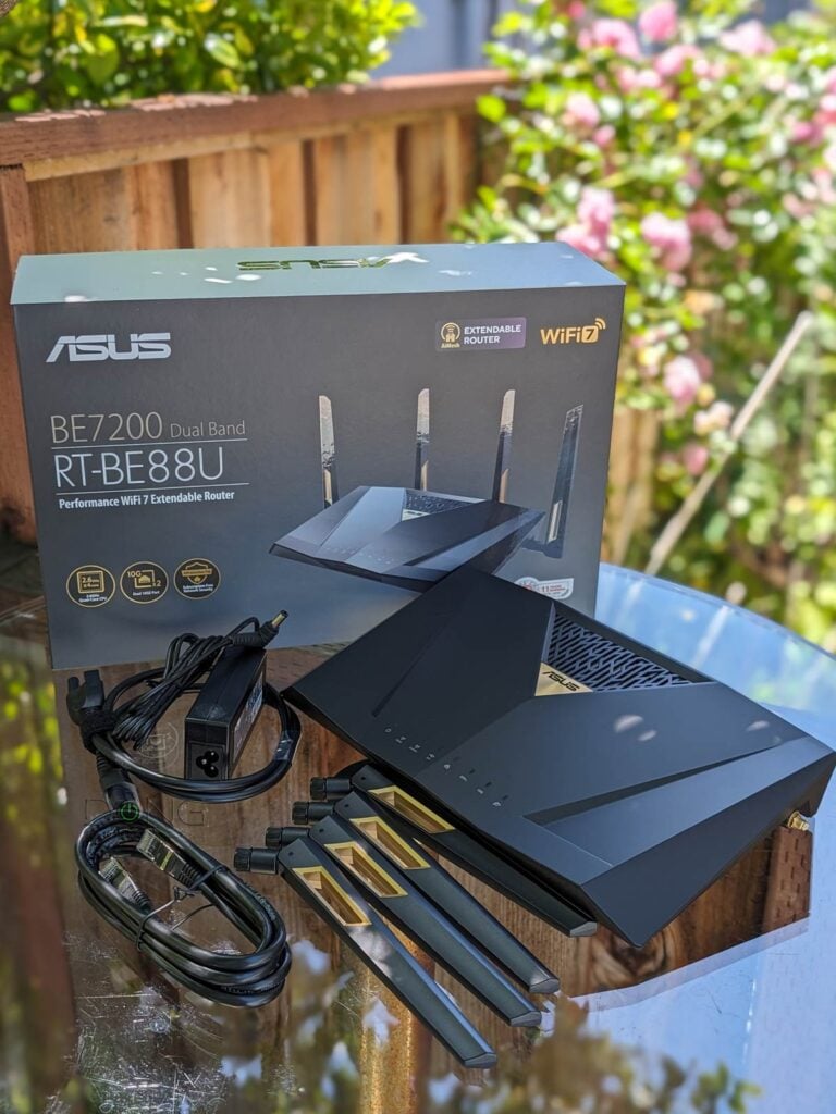 Asus RT-BE88U Review: A Straightforward and Powerful dual-band Wi-Fi 7 Router 1 Asus RT-BE88U Wi-Fi 7 Router Box Content