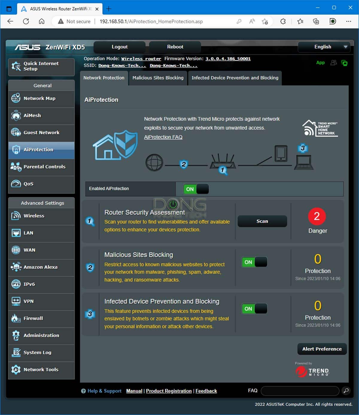 Asus ZenWifi XD5 Review (vs. ZenWifi XD4): A Solid and Improved Mini Mesh 15 Asus ZenWifi XD5 AiProtection
