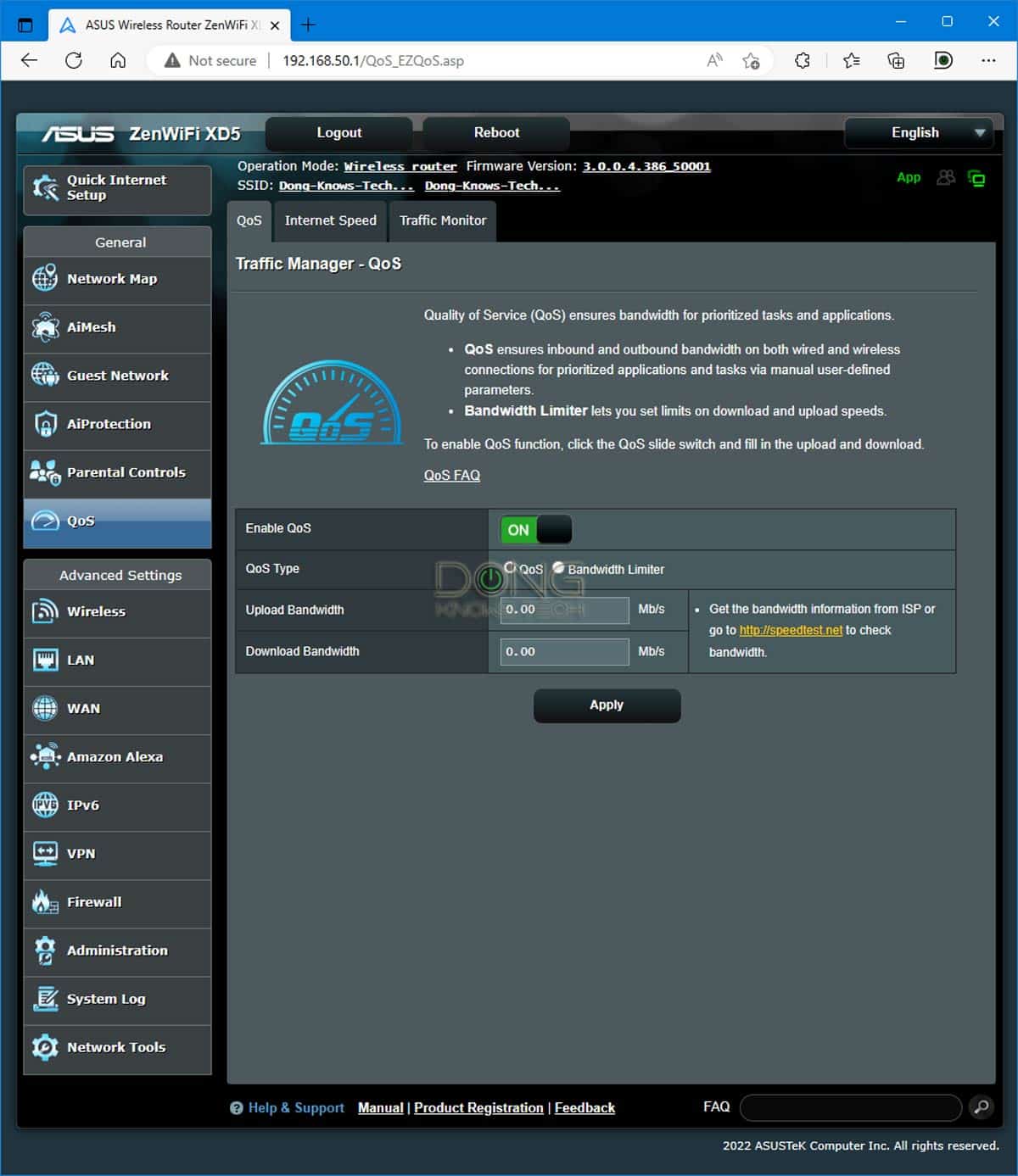 Asus ZenWifi XD5 Review (vs. ZenWifi XD4): A Solid and Improved Mini Mesh 16 Asus ZenWifi XD5 QoS