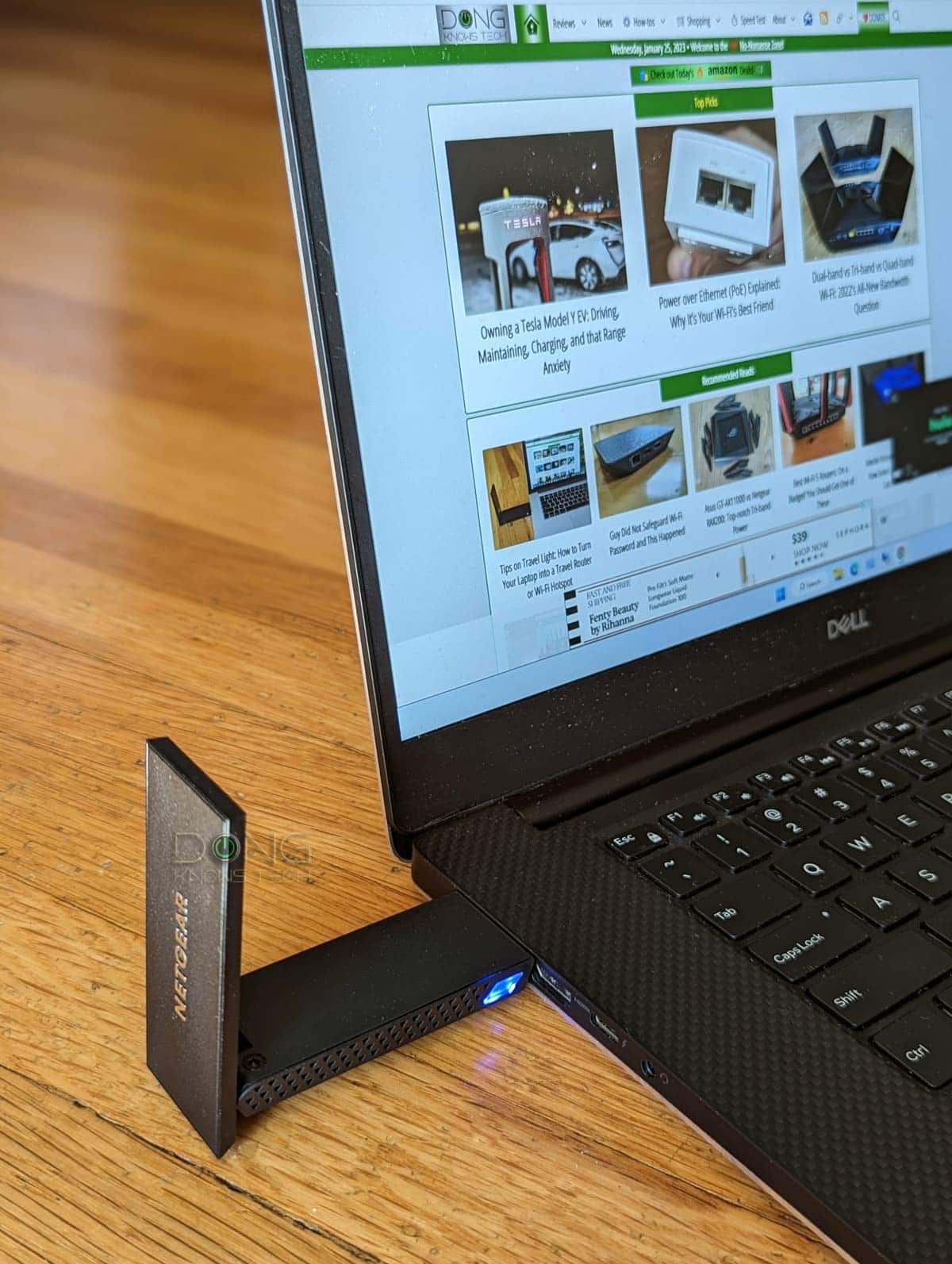 Netgear A8000 Review: A Simple and Effective USB Wi-Fi 6/6E Upgrade 2 Netgear A8000 Wi-Fi 6E Adapter in Action