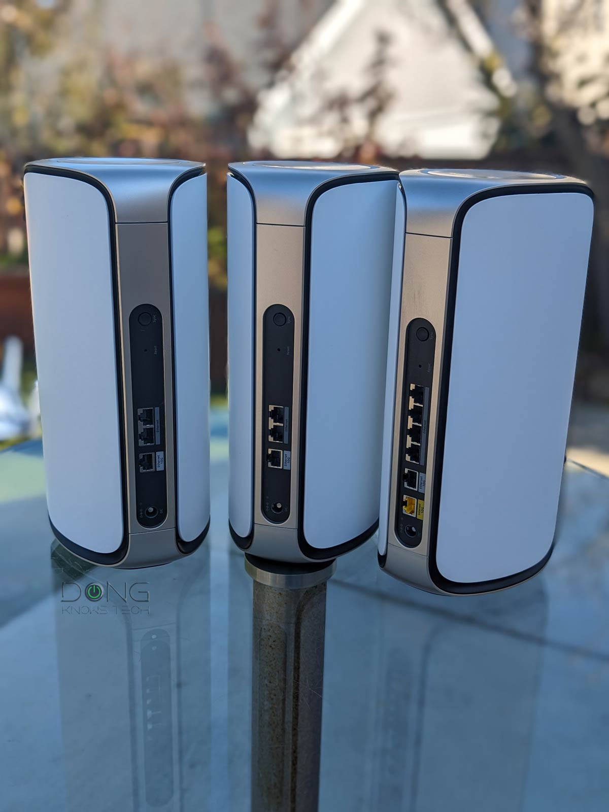 Top Five Best 10Gbps Routers and Mesh Systems: The Ultimate Lists of the Cream of the Crop in Wi-Fi Performace 25 Netgear Orbi 970 Series RBE973S Back