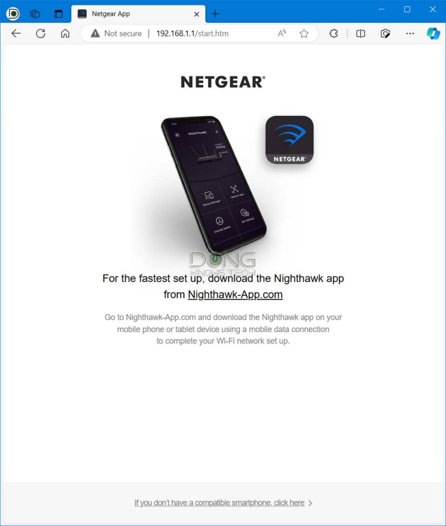 Netgear R700S mobile app coercion