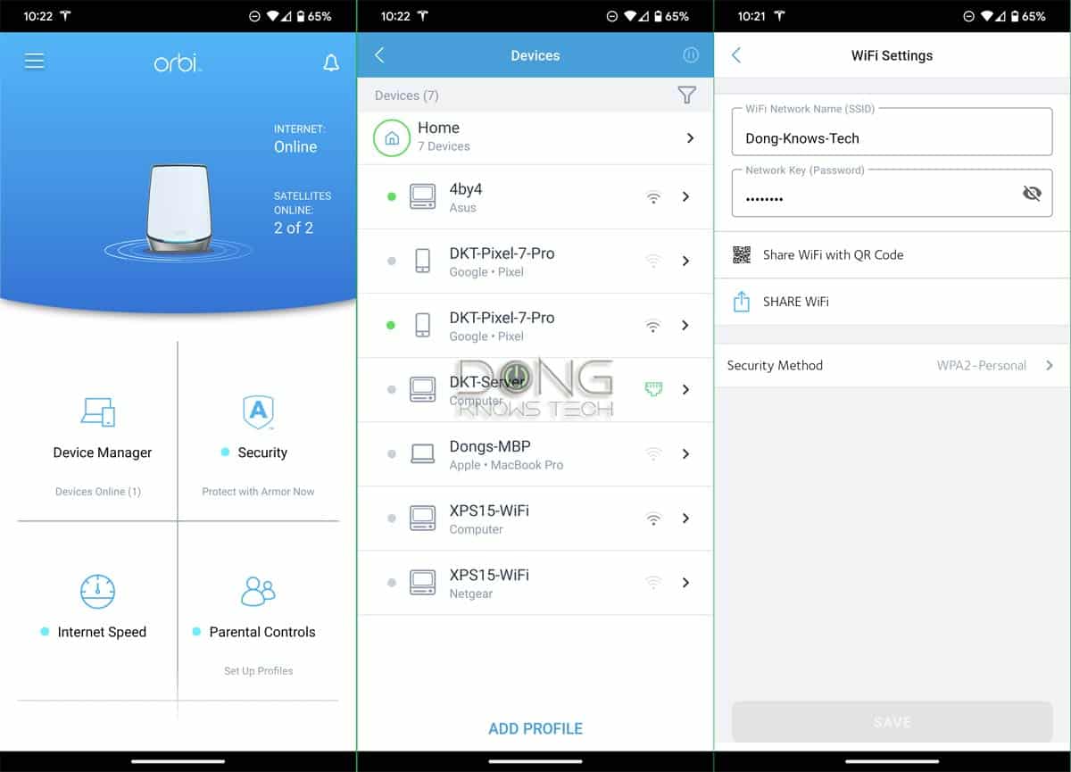 Netgear Orbi Overview: The Ups and Downs of the Dedicated Wireless Backhaul Concept 9 Orbi Mobile App RBK860 Series Settings