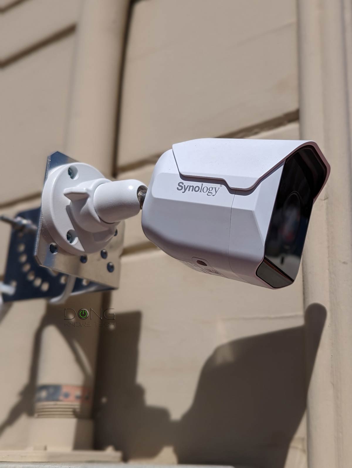 Synology TC500 Review (vs. BC500): Surveillance Station's Solid Turret Cam 13 Synology BC500 IP Camera Mounted