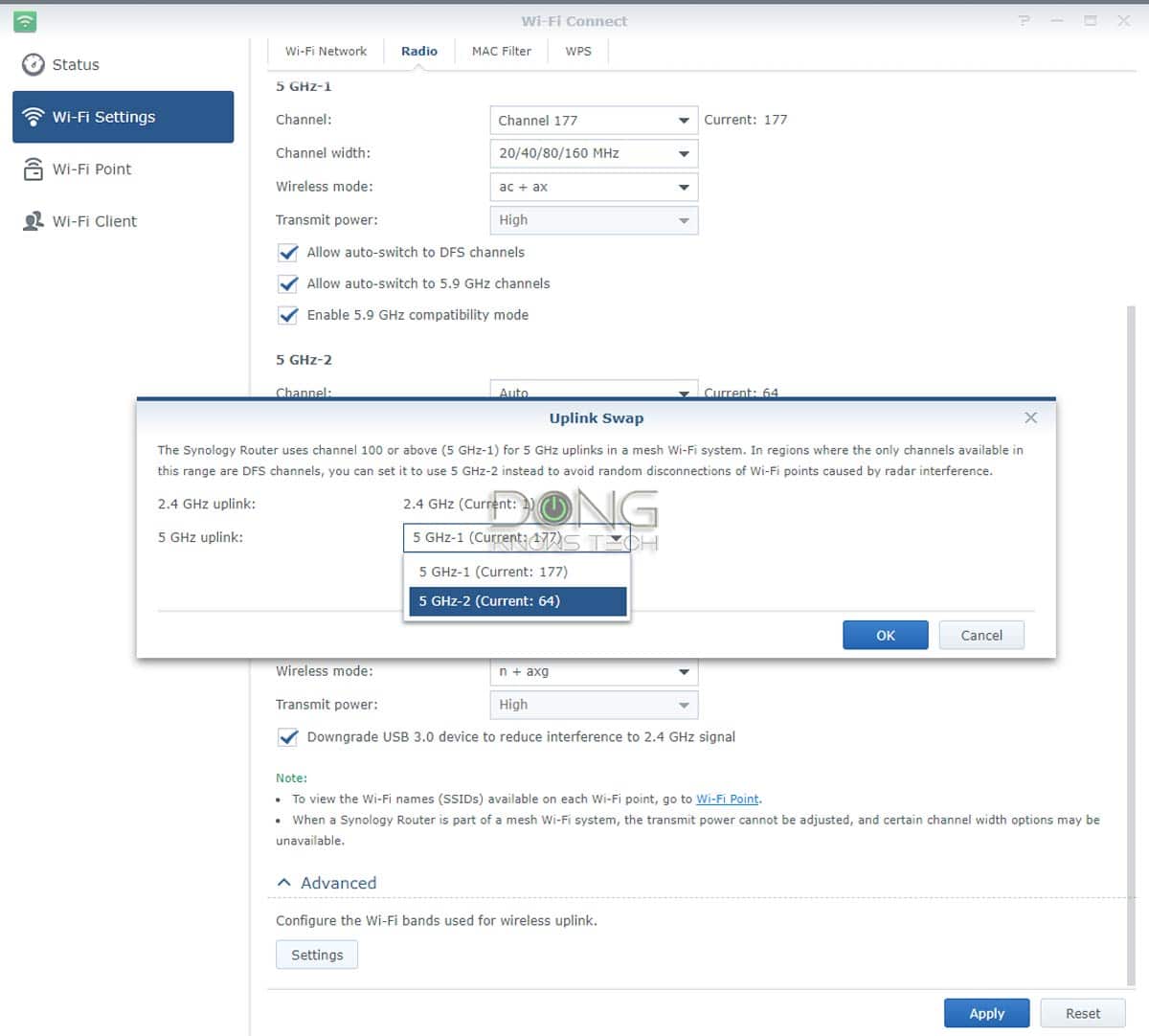 Synology Mesh Review: A Friendly Way to Create a Pro Wi-Fi System at Home 15 Synology RT6600ax Mesh Uplink Band