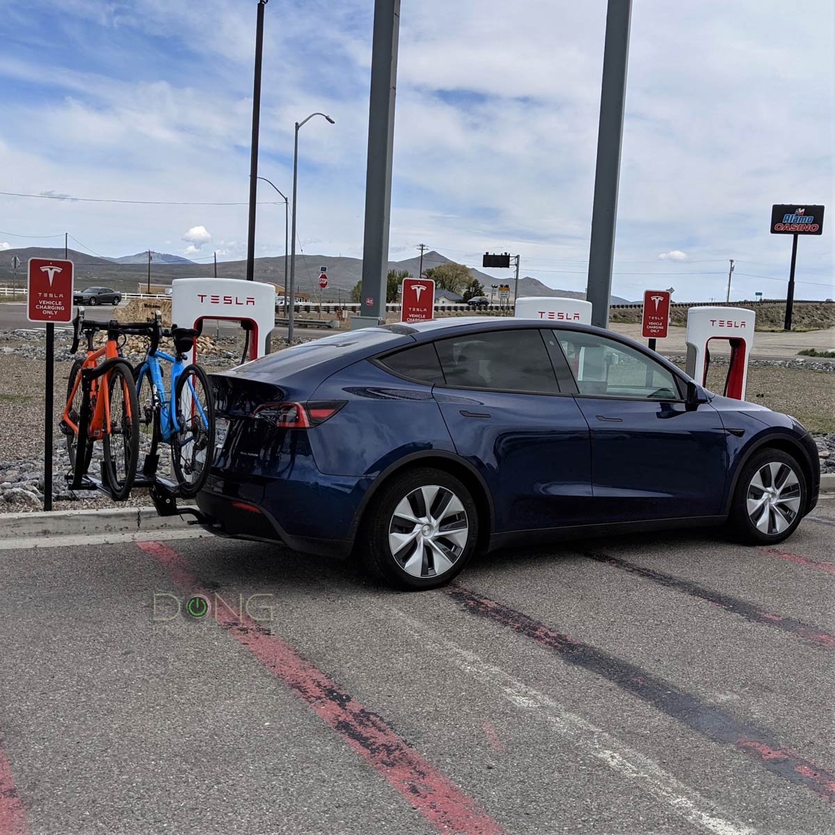 Tesla to Open up Superchargers: US's Winding Road to Universal Public Charging 9 Tesla Supercharger Car with Tow Hitch Dilema