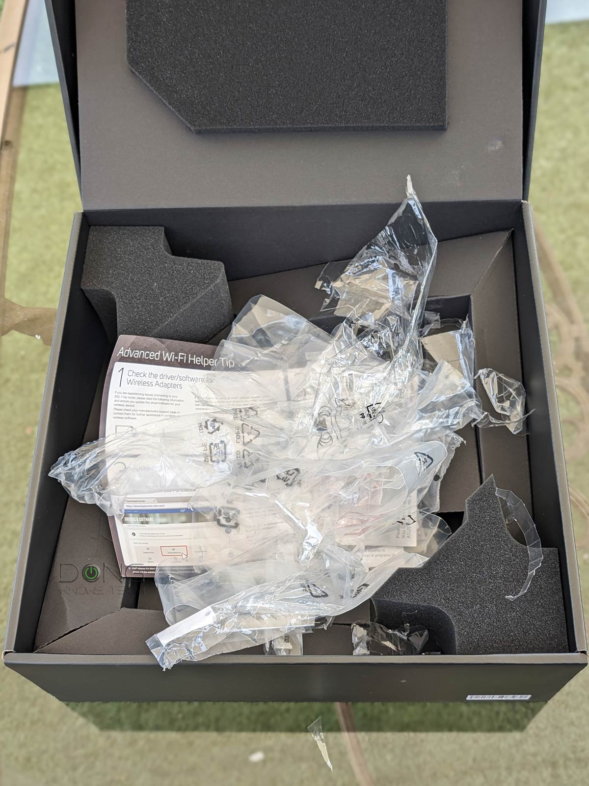 Asus RT-BE96U Review: An Exciting AiMesh Router with Real Wi-Fi 7 14 The Asus RT-BE96U Box of Plastic Wraps