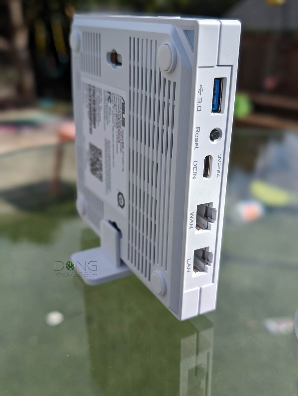 Asus RT-AX57 Go Review (vs. Netgear M6 Pro): An Impressive Little Wi-Fi 6 Travel Router 8 The port side of the Asus RT-AX57 Go