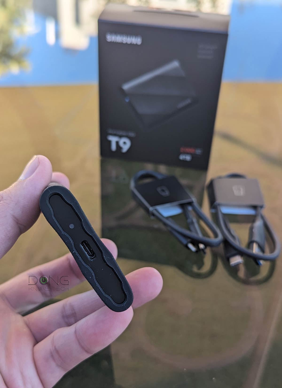 Samsung T9 Review (vs. Crucial X10 Pro): Totally Fast but Could Use a Price-Cut 8 The Samsung T9 Portable SSD 4TB has a USB C port