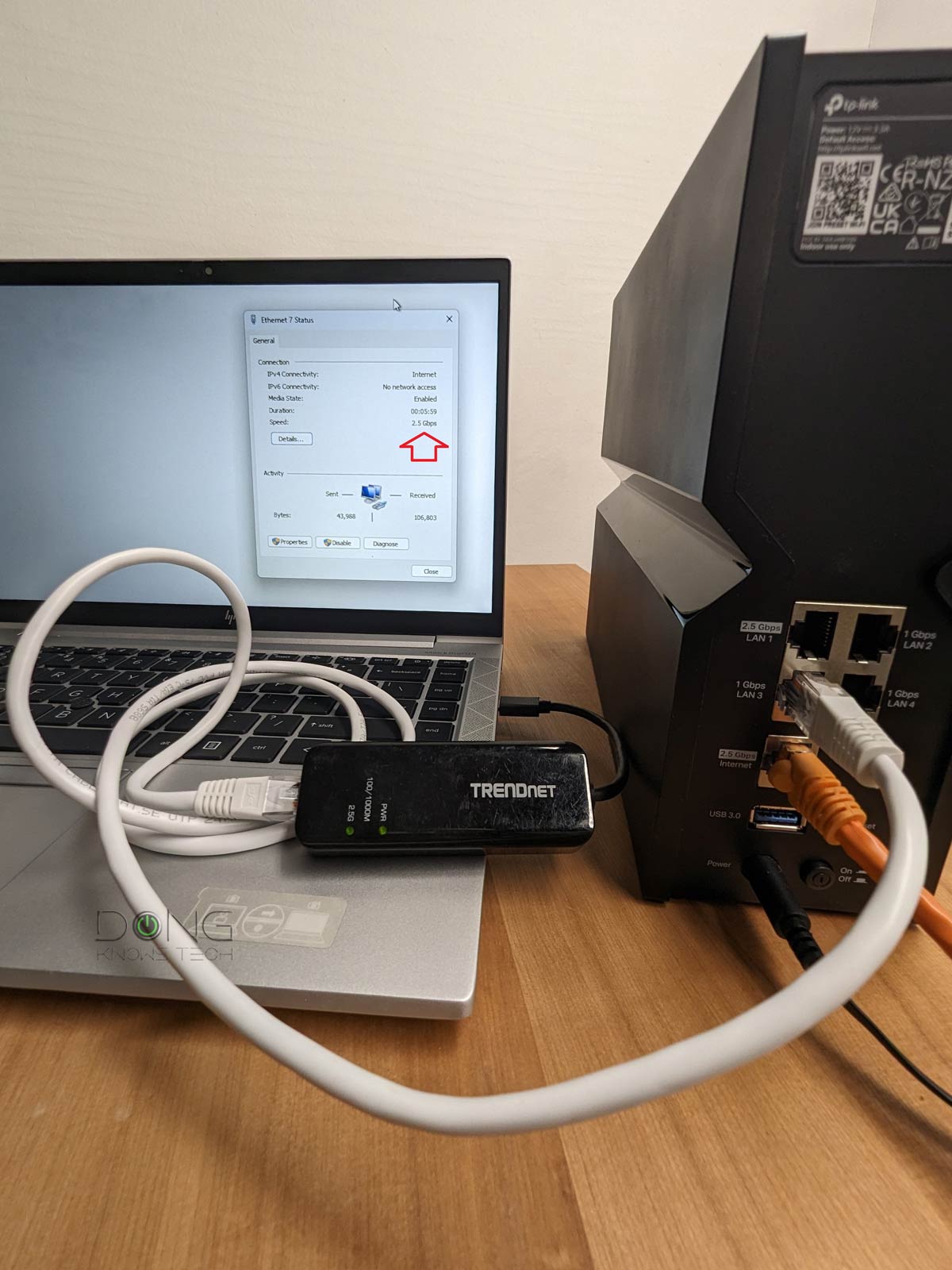 TP-Link BE9300 Archer BE550 Review: Solid Wi-Fi 7 on the Cheap 5 The TP-Link Archer BE9300s 1Gbps LAN ports all support 2.5Gbps