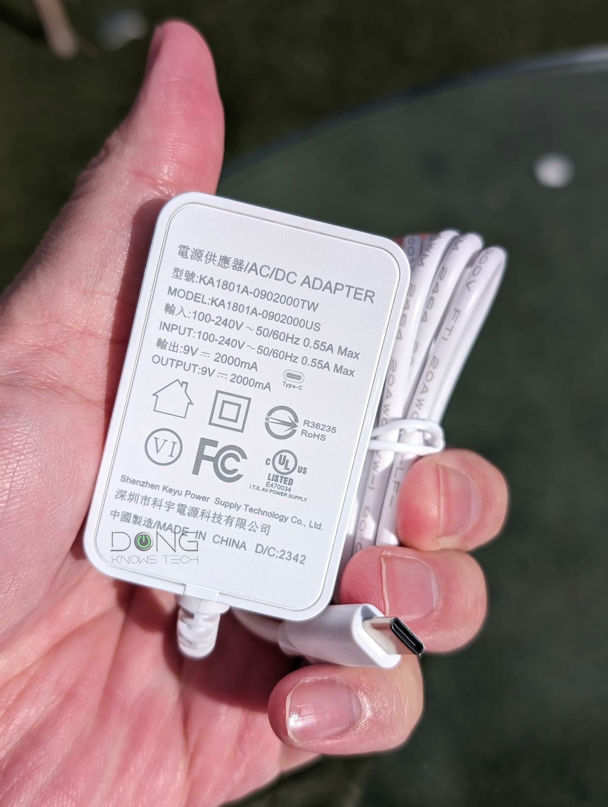 Asus RT-AX57 Go Review (vs. Netgear M6 Pro): An Impressive Little Wi-Fi 6 Travel Router 20 The USB C power adapter of the Asus RT-AX57 Go