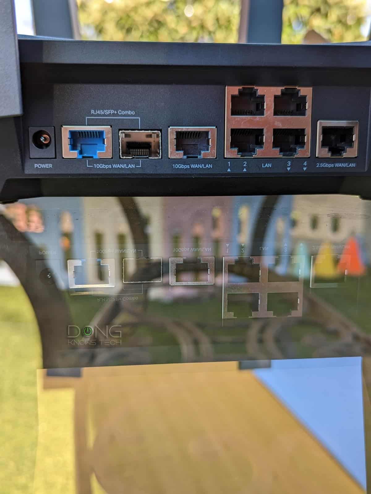 Netgear Orbi 970 Series (RBE973S) Review (vs. TP-Link Deco BE85): A Tiring Mixed Bag of Complicated Wi-Fi, Real Multi-Gigabit, and a Major Sticker Shock 3 TP-Link Archer AXE300 Ports Multi-Gig