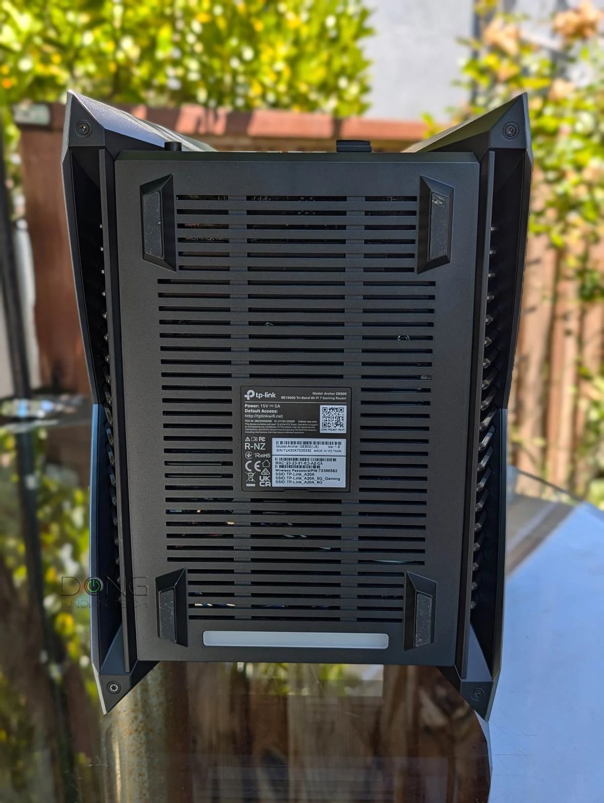 TP-Link Archer GE800 Router Review: A Big, Bold and Overall Excellent Wi-Fi 7 Gaming Machine 10 TP-Link Archer GE800 from the underside