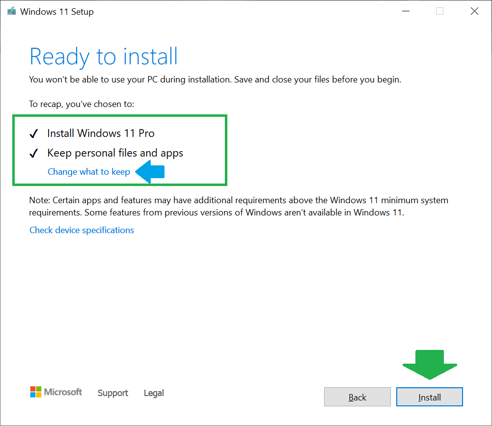 Windows 11 Upgrade on Unsupported Devices: Free 24H2 23H2 22H2 22H1 ISO Downloads to 100% Bypass TPM 2.0 or Unqualified CPUs 8 Windows 11 Upgrade Default options