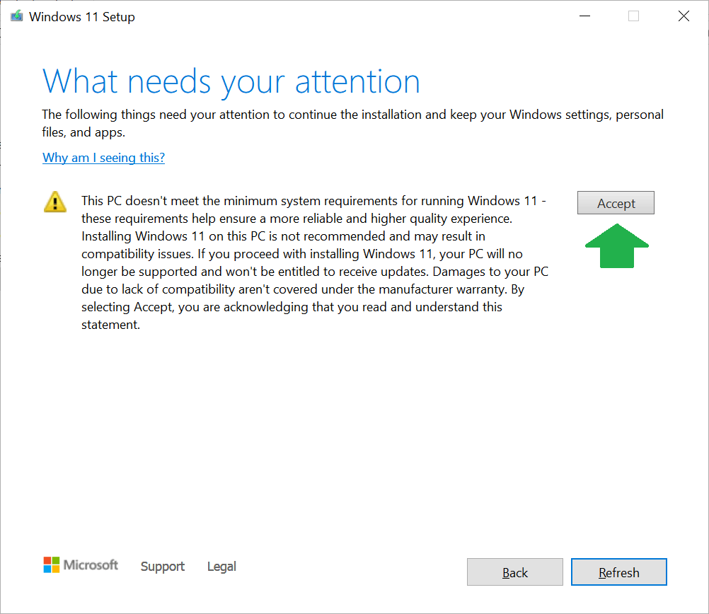 Windows 11 Upgrade on Unsupported Devices: Free 24H2 23H2 22H2 22H1 ISO Downloads to 100% Bypass TPM 2.0 or Unqualified CPUs 9 Windows 11 upgrade on unsupported hardware potential warning